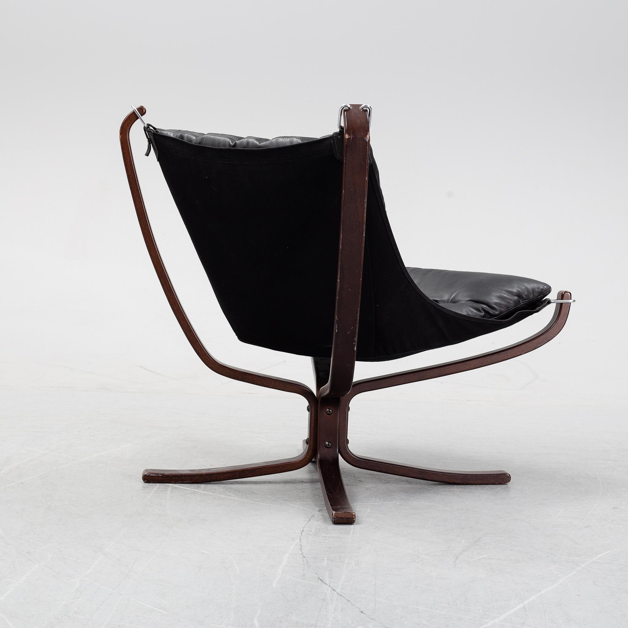 Sigurd Ressel, an easy chair, "Falcon Chair" for Vatne Möbler, Norway 1970s.