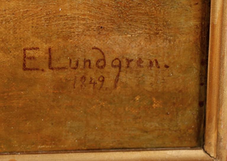 EGRON LUNDGREN, olja på duk, signerad och daterad 1849.