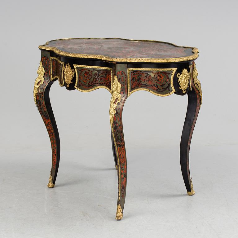 A French Louis XV style Boulle Inlay Writing Desk. Second half of 19th century.