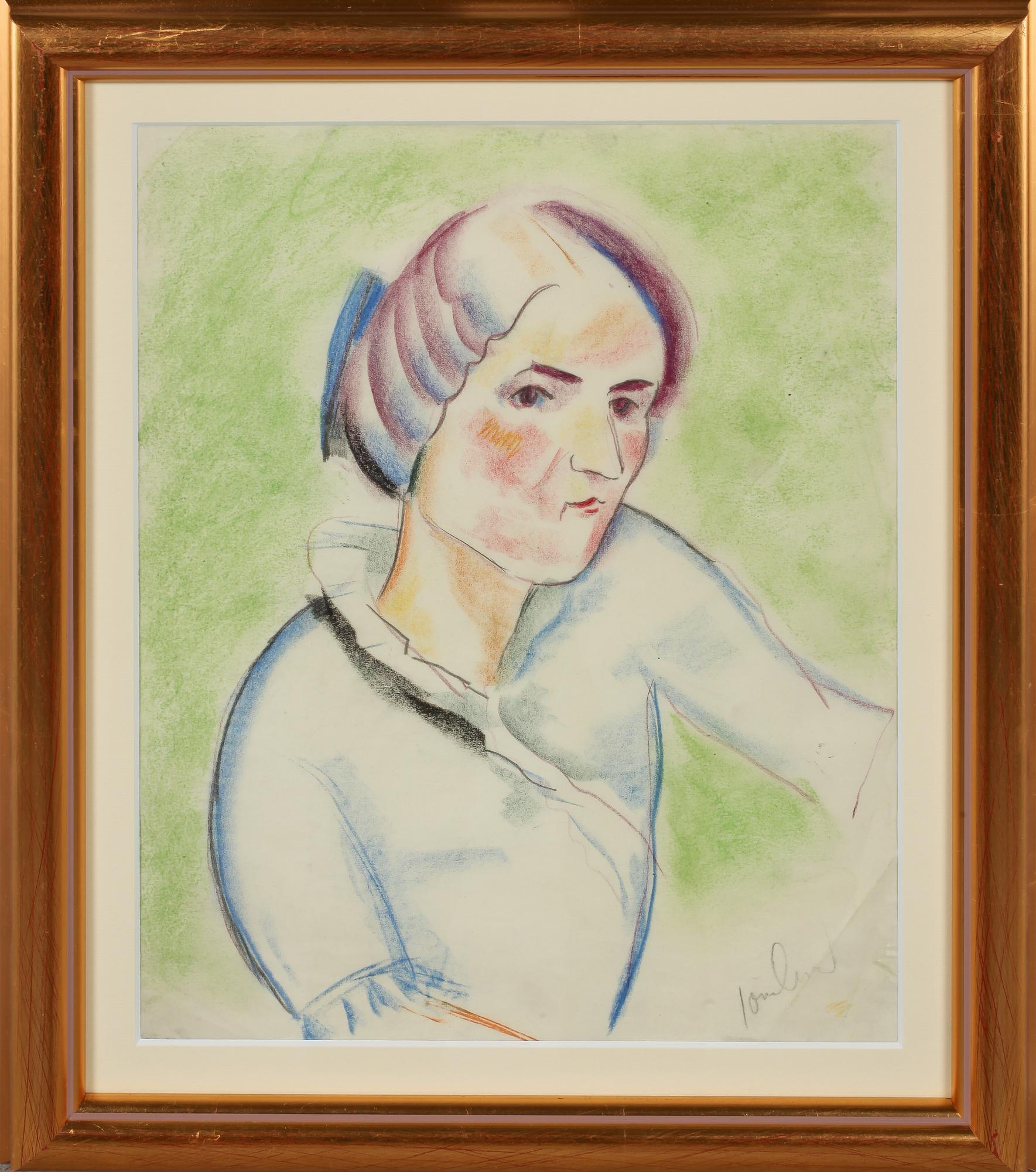 JOHN JON-AND, pastell, signerad.