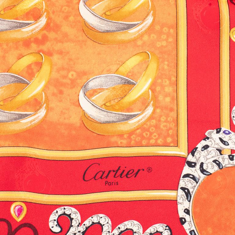 Cartier, scarf.