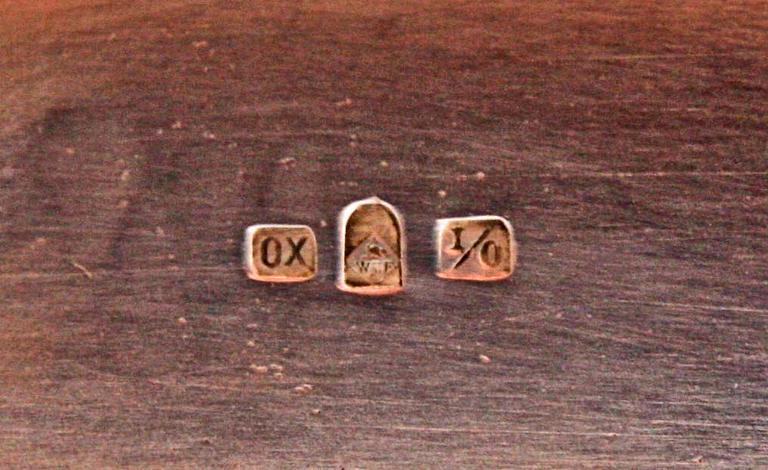 BORDSSPEGEL. WMF, försilvrad, Louis XVI-stil, efter 1909.