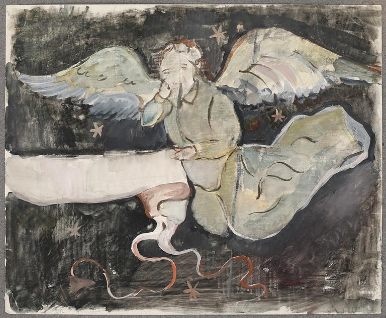 watercolour, not signed.