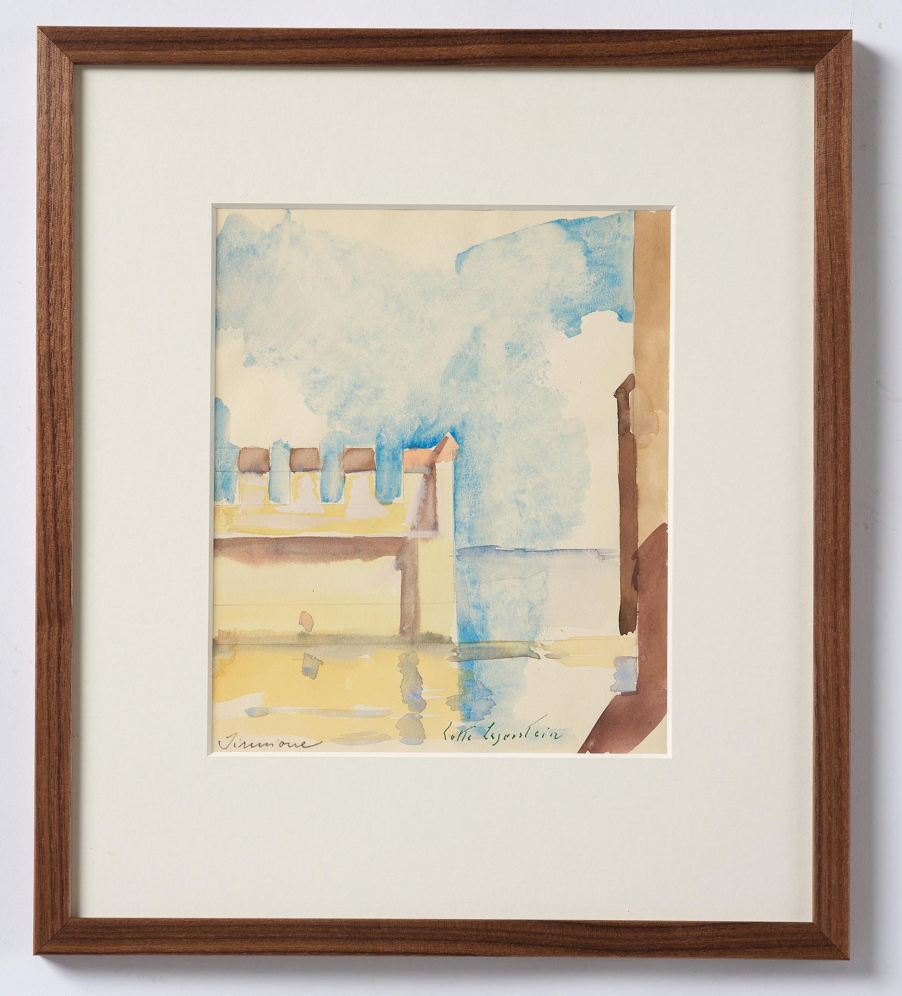 Lotte Laserstein, View from Sirmione, Italy.