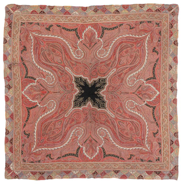 An Indian Kashmir shawl, second half of the 19th century, c. 196 x 196 cm.