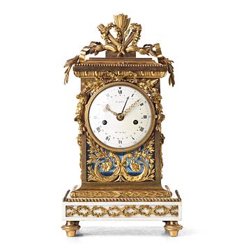 A Louis XVI late 18th century mantel clock by Le Paute.