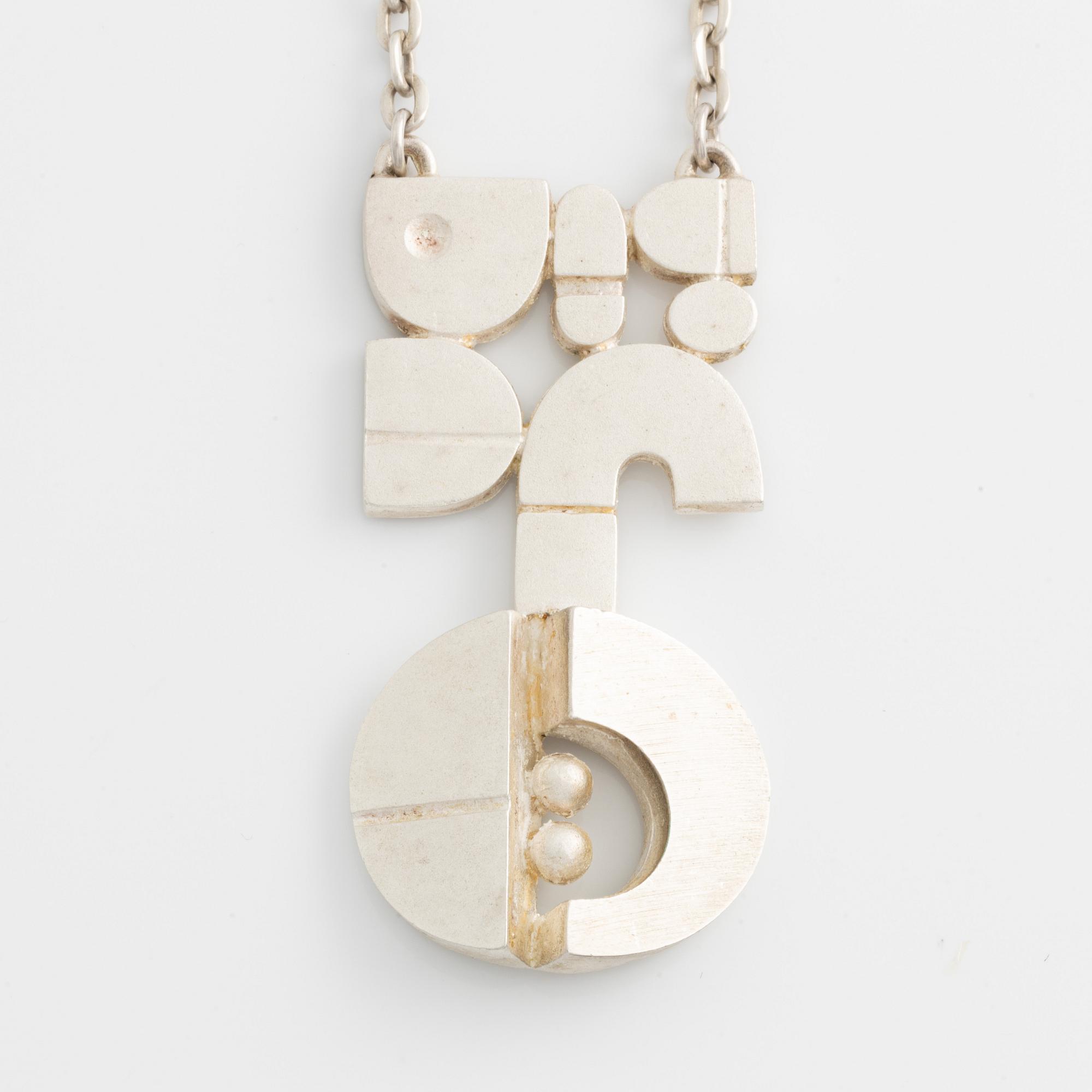 Jorma Laine, collier, silver, Finland.