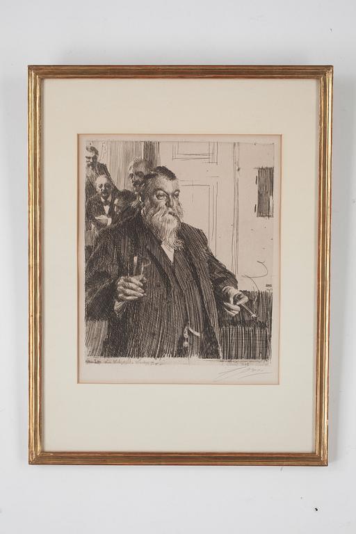 Anders Zorn, "En skål i Idun II".