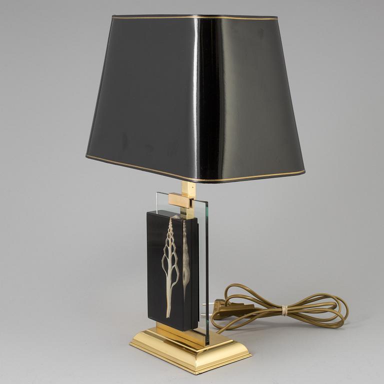 BORDSLAMPA, troligen Maison le Dauphin, Frankrike, 1970/80-tal.