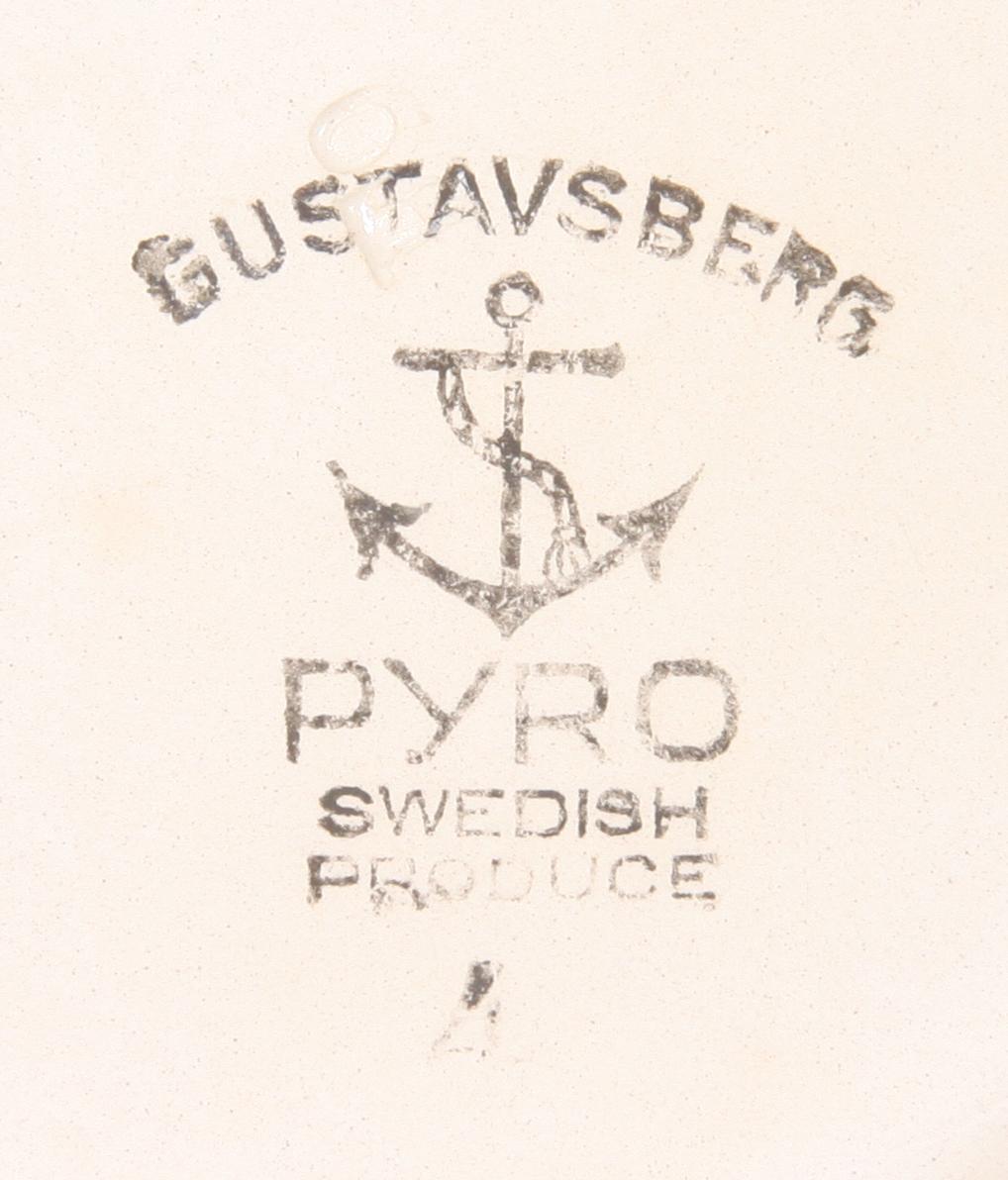 PARTI PORSLIN, 6 delar, Pyro, Gustafsberg.