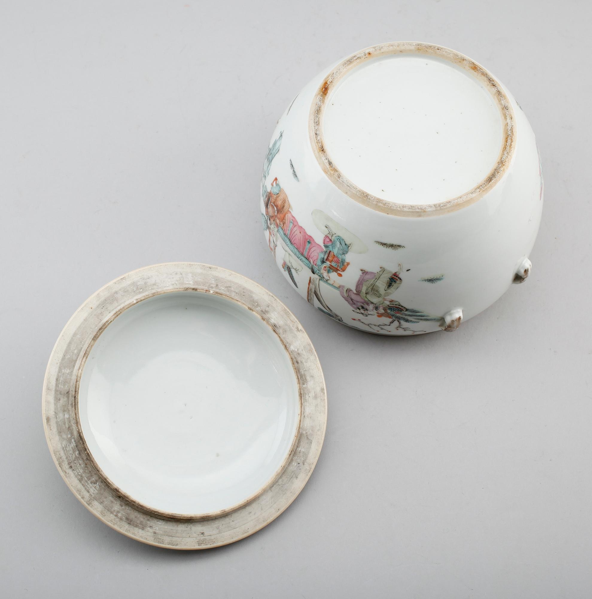 LOCKSKÅL, porslin, Kina, 1800-/1900-tal.