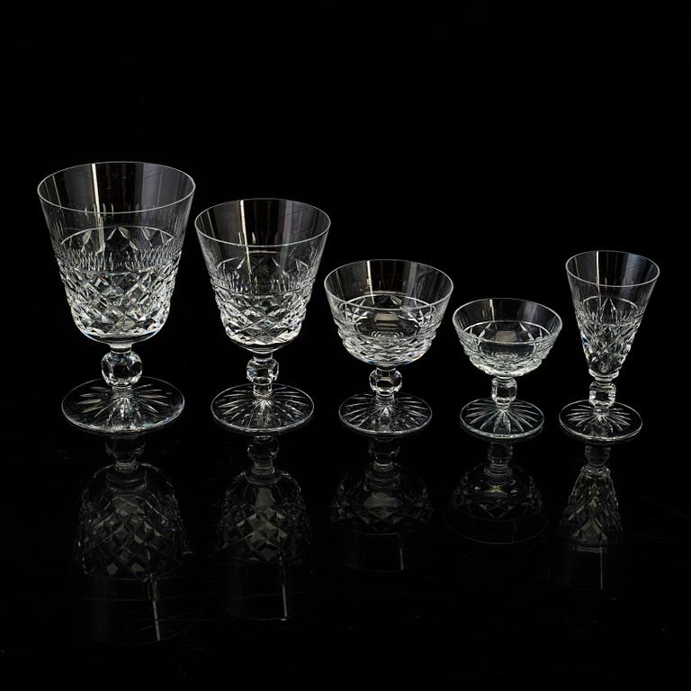 GLASSERVIS, 58 delar, troligen Åfors glasbruk, cirka 1960-tal.