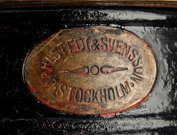 HANDSIGNALLYKTA samt SLUTSIGNAL, plåt, varav en märkt Stockholm, tidigt 1900-tal.