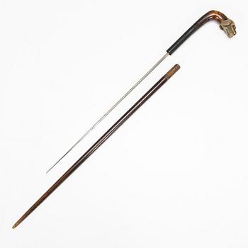 Kävelykeppi/ miekka, 1900-luvun alkupuoli.