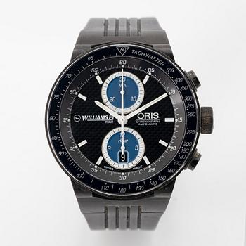 Oris, Williams F1 Team, chronograph, wristwatch, 45 mm.