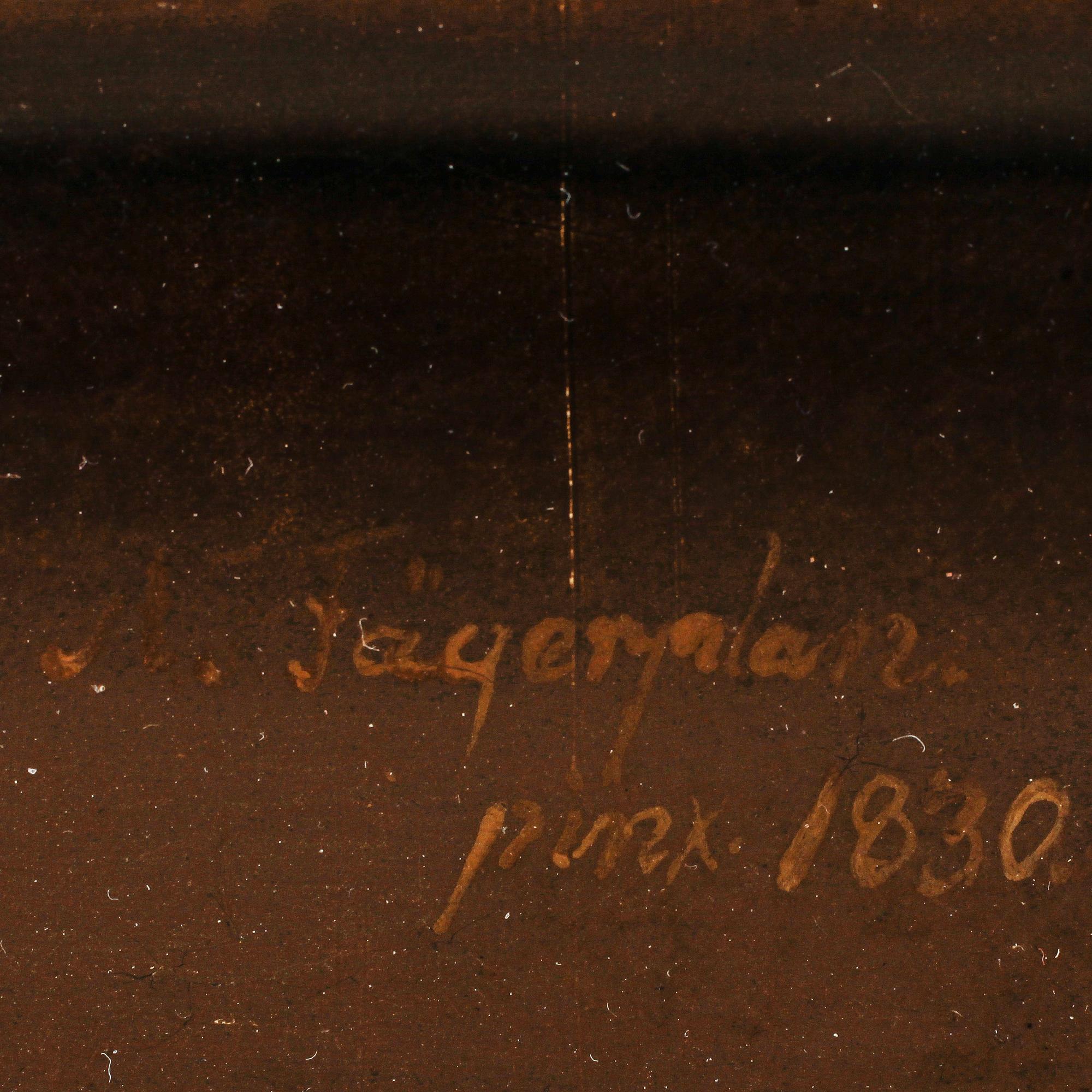 AXEL JOHAN FÄGERPLAN, olja på duk, signerad samt daterad 1830.