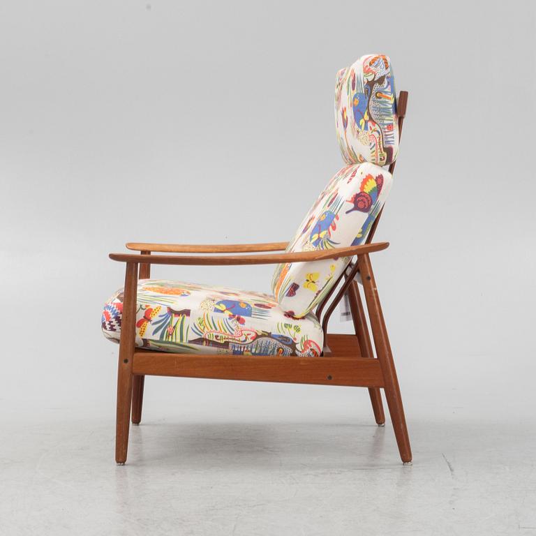 Arne Vodder, a 'FD 164' easy chair, France & Son, Denmark, 1960's.