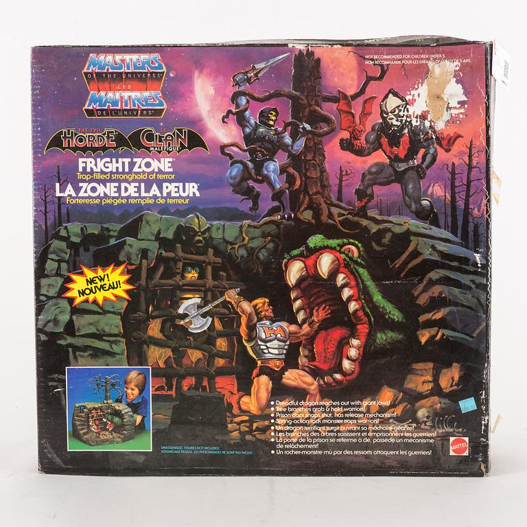 MASTERS OF THE UNIVERSE, Fright zone playset i förpackning, Mattel, 1985.
