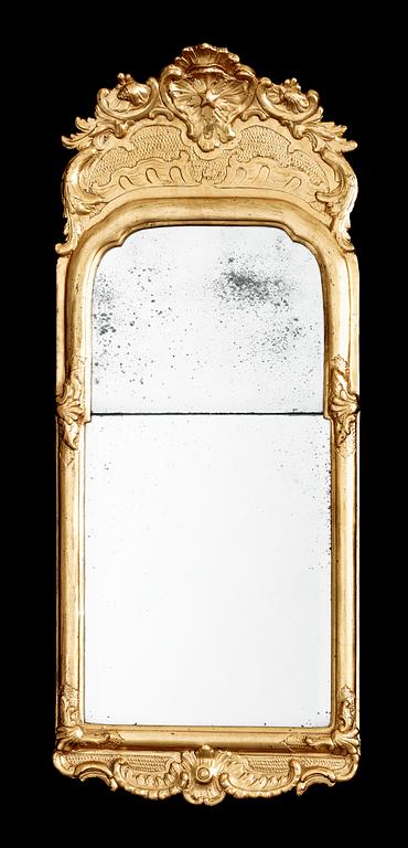 A Swedish Rococo 18th century mirror.