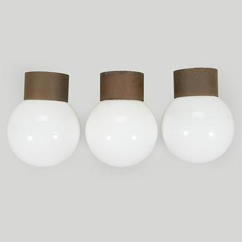 Ulkovalaisimia, 3 kpl, malli H 203, Asea Skandia, 1900-luvun loppu.