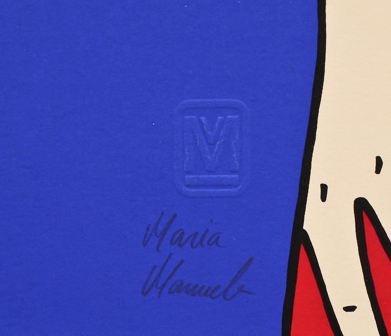 MARIA MANUELA VINTILESCU, färgserigrafi, sign o numr 3/250.