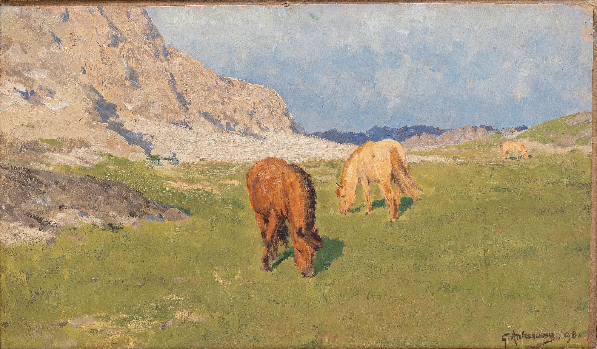 Gustaf Ankarcrona, Horses.