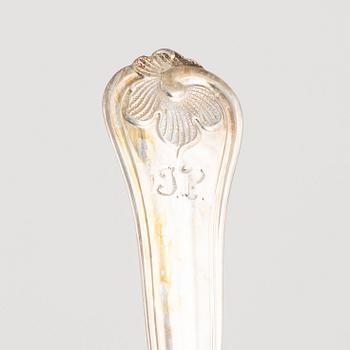 A Swedish Silver Cutlery, model 'Sachsisk' including mark of Mema, Lidköping 1993 (24 pieces).