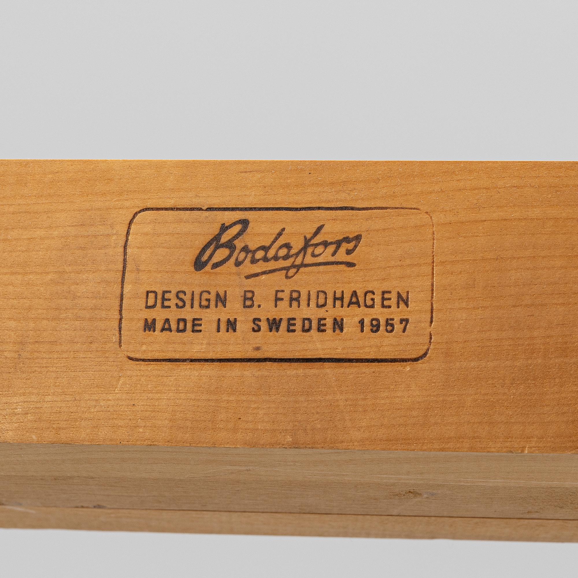 Bertil Fridhagen, matbord, Bodafors, 1957.
