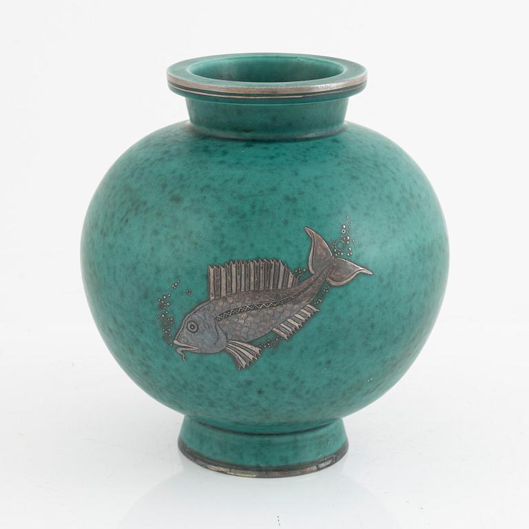 Wilhelm Kåge, vase, "Argenta", Gustavsberg.
