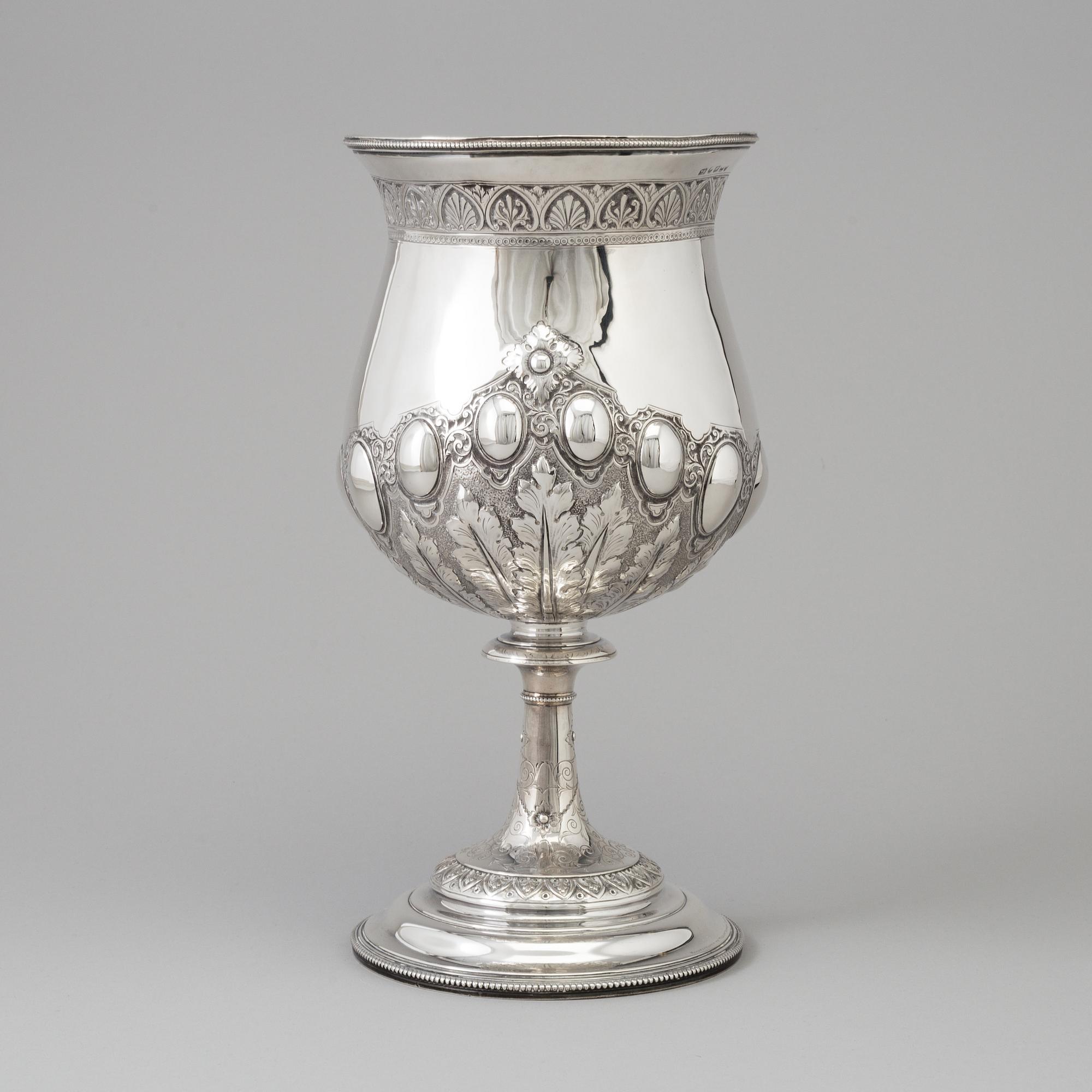 A silver goblet, William Spurrier, Birmingham, 1882.