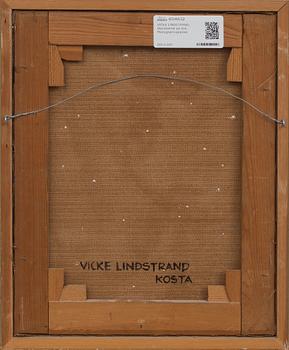 VICKE LINDSTRAND, blandteknik på duk. Monogramsignerad.
