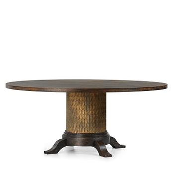 413. Attila Suta, a dining table, executed in his own studio, Stockholm.