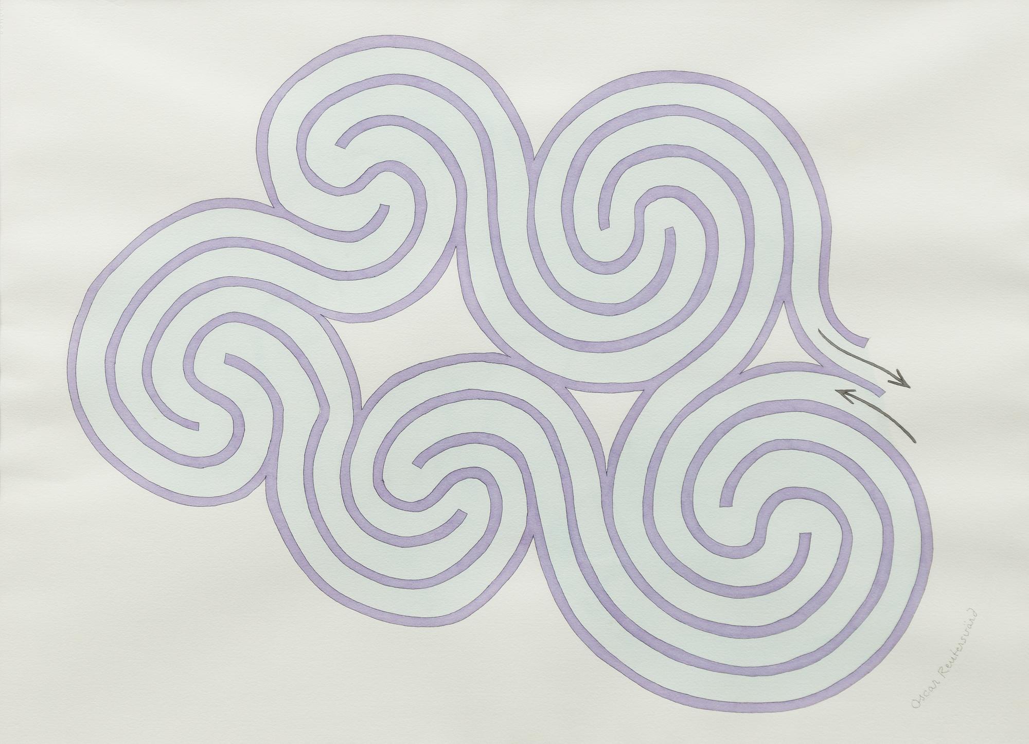 Oscar Reutersvärd, Labyrint.