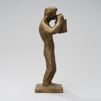 UNO ARO, SCULPTURE, bronze, signed U. Aro.