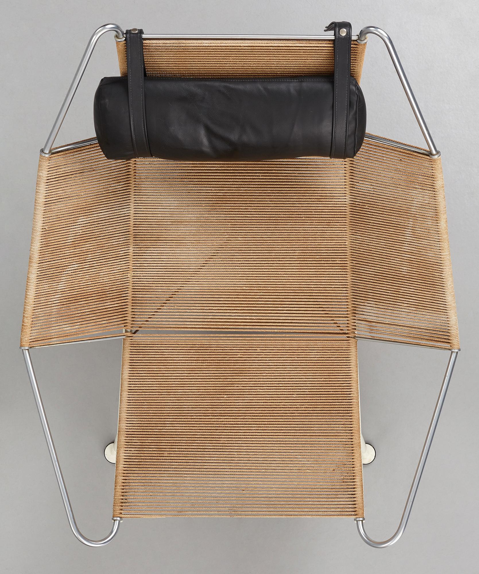 HANS J WEGNER, fåtölj, "Flag Halyard/Snørestolen" modell "GE 225" för Getama, Danmark.