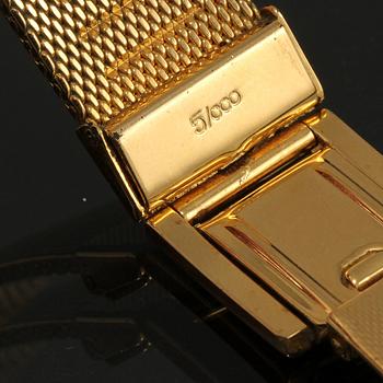 ARMBANDSUR, 18 k guld med förgyllt armband, Certina, 1900-talets senare del.