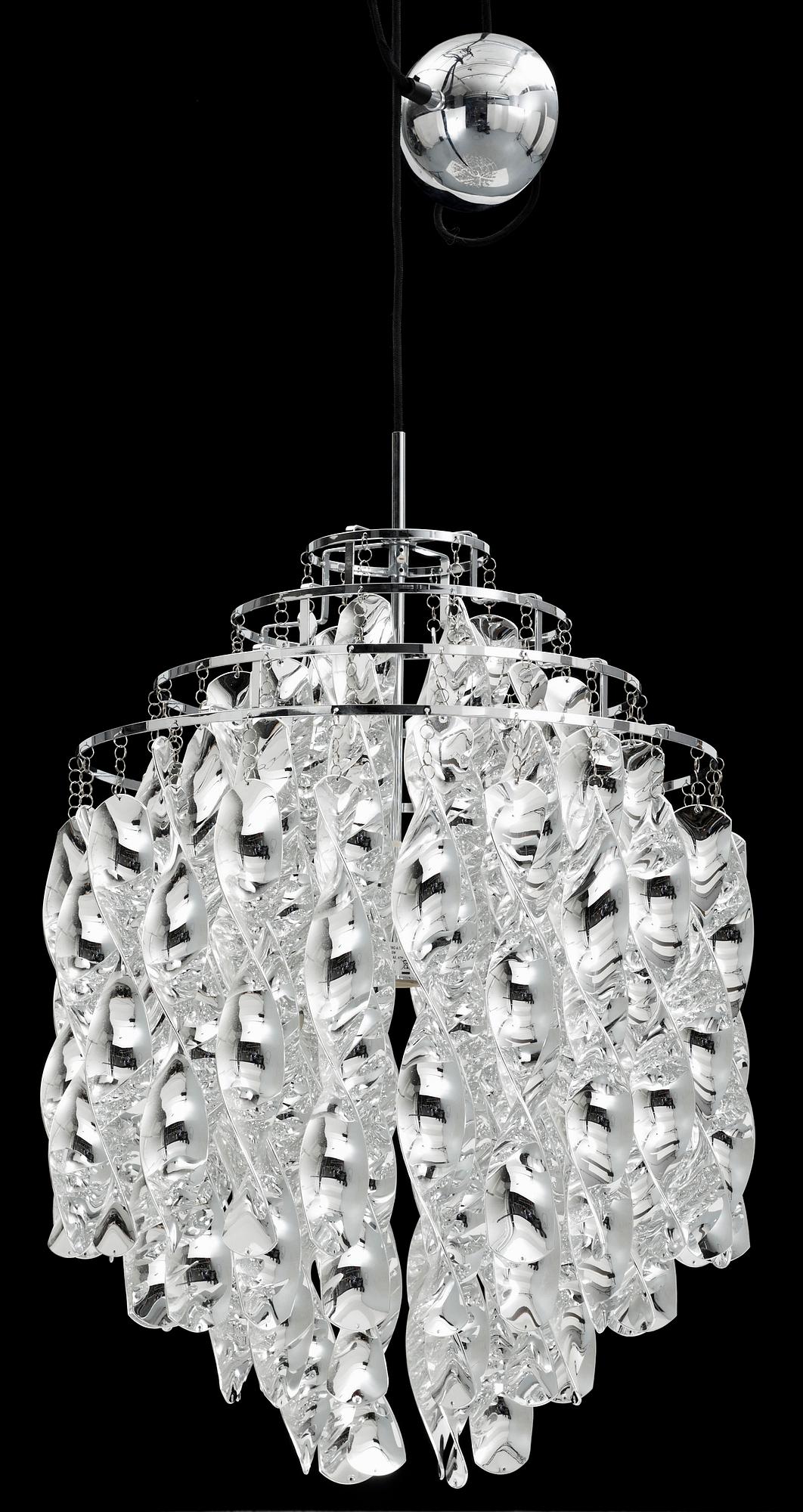TAKLAMPA , modell Spiral SPO1, Verner Panton, Frandsen Lighting, Danmark, 2000-tal.