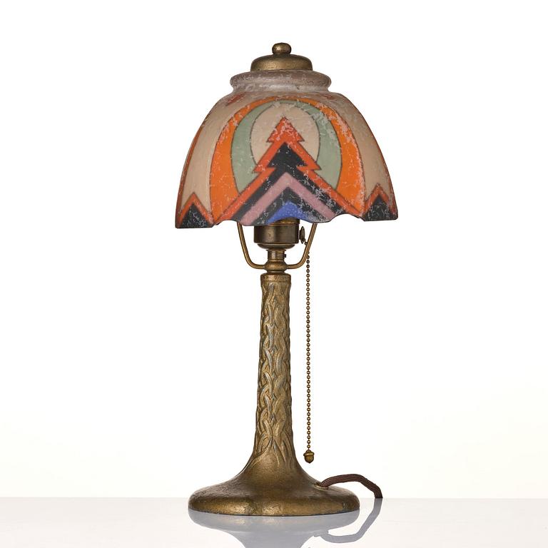 Handel, an Art Deco table lamp, Connecticut, USA, 1920s.