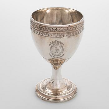 Bägare, sterlingsilver, Dublin kring år 1800.