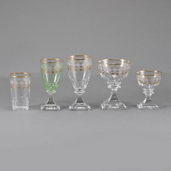 GLASSERVIS, 68 delar, "Odelberg Junior", Kosta, 1900-talets andra hälft.