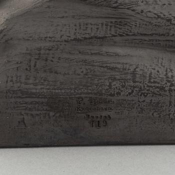 A ceramic sculpture, P. Ipsen , Denmark, early 20th Century.