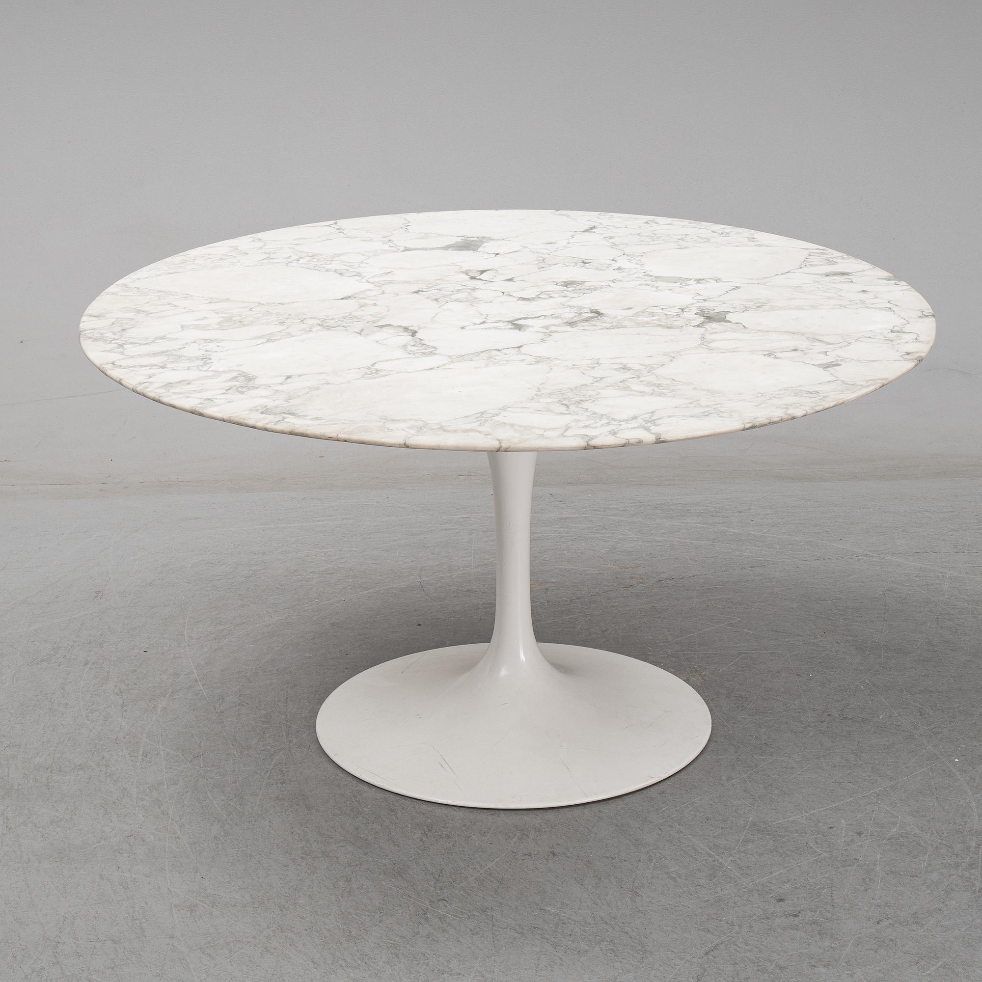 Eero Saarinen, a 'Tulip' marble table, Knoll.
