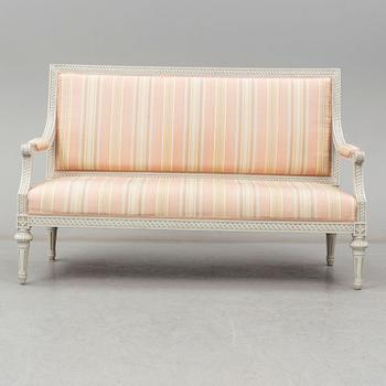 A gustavian style sofa, mid 20th century.