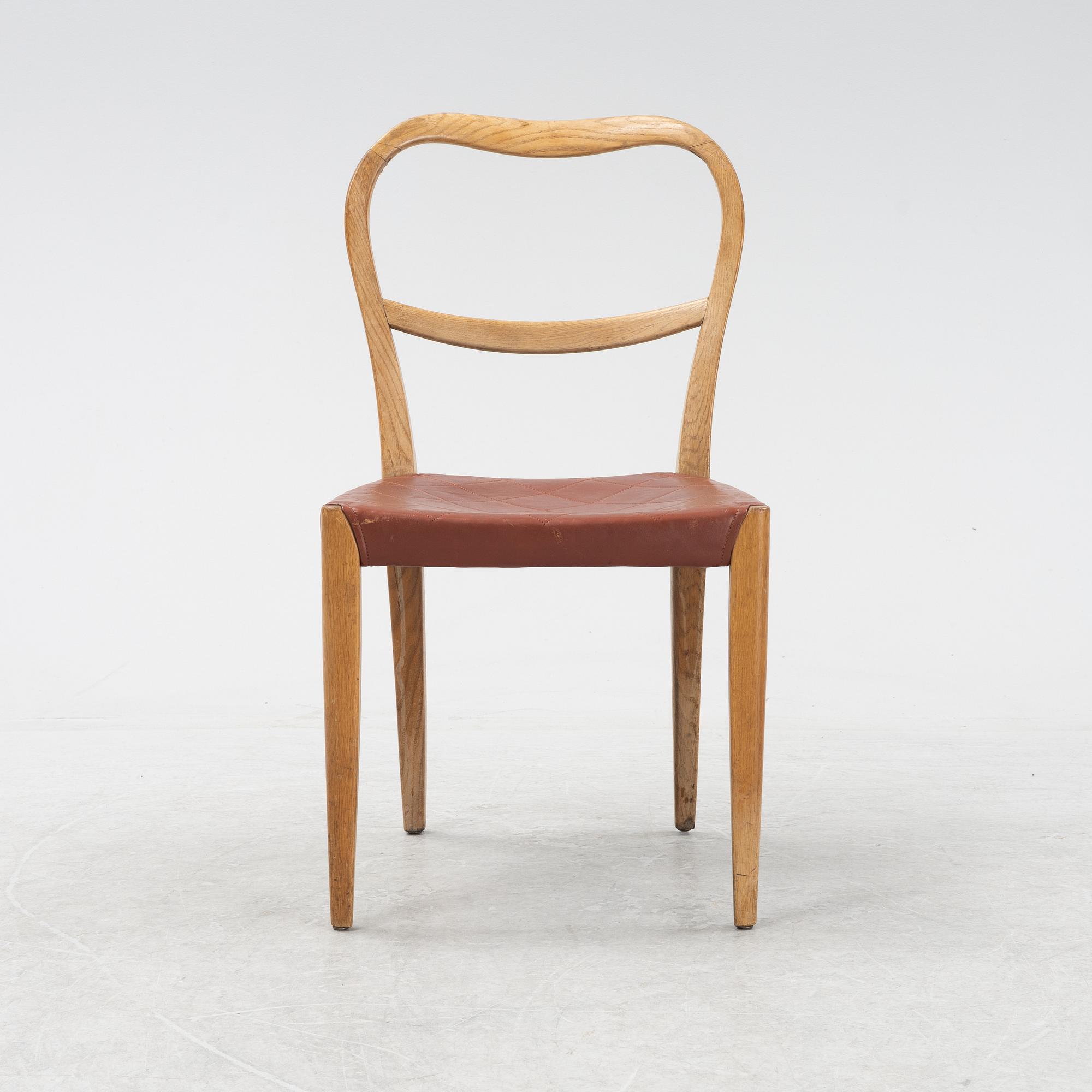 Axel Larsson, a Swedish Modern oak chair, Svenska Möbelfabrikerna Bodafors, 1930's/40's.