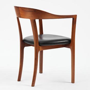 Ole Wanscher, a rosewood armchair, cabinetmaker A.J. Iversen, Denmark, 1950s-60s.