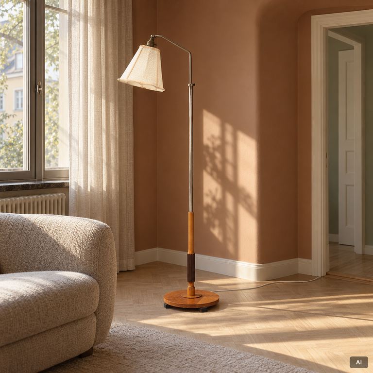 Golvlampa, Swedish Modern, 1940-tal.