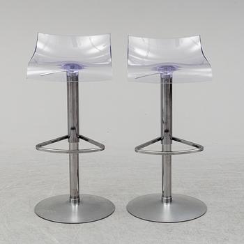 ARCHIRIVOLTO, a pair of 'PAM' bar stools from Ligne Roset, 2008.
