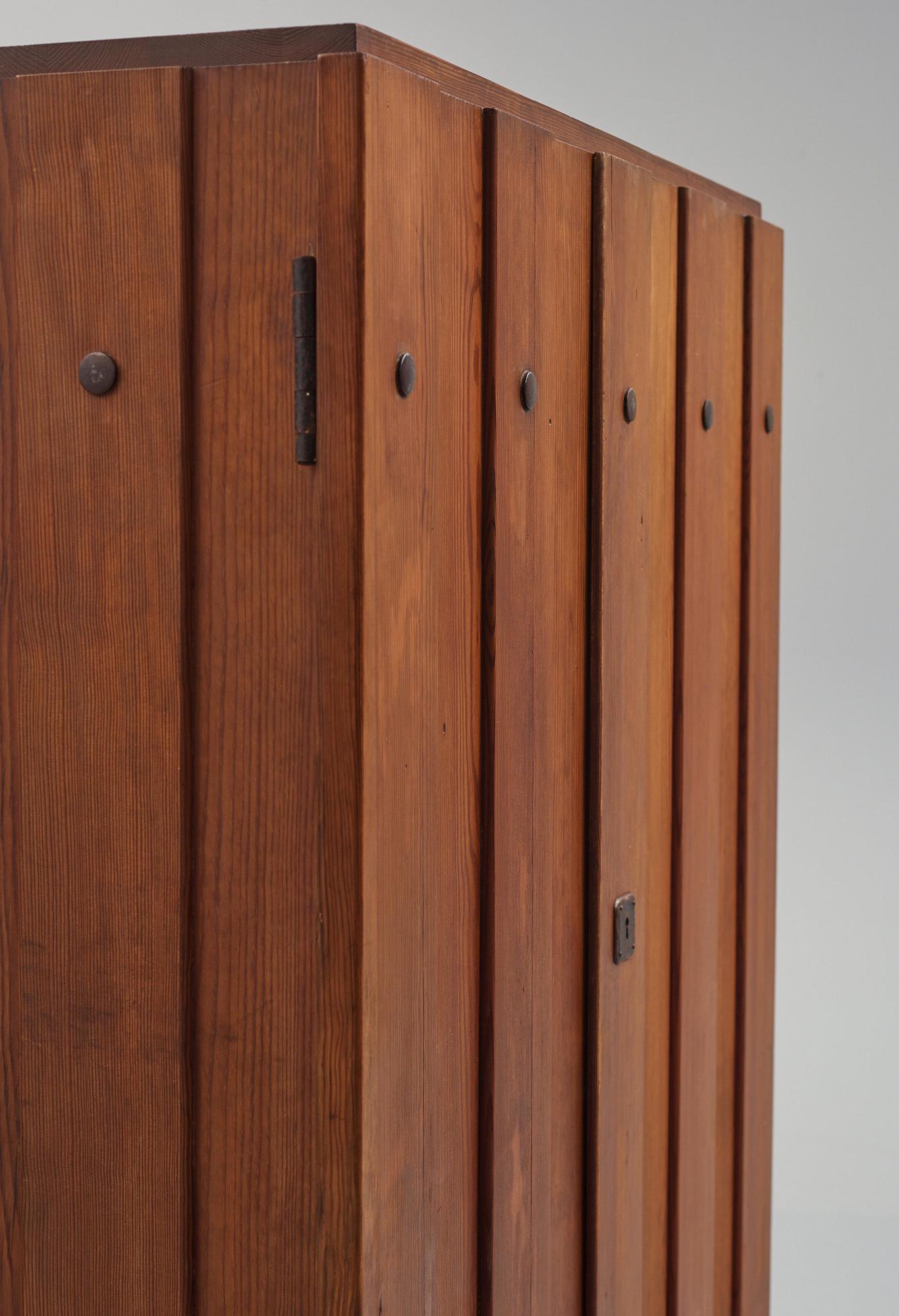 Axel Einar Hjorth, a stained pine 'Lovö' cabinet, Nordiska Kompaniet, 1930s.