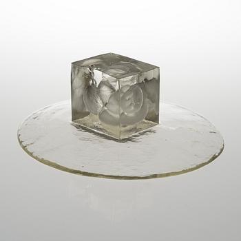OIVA TOIKKA, GLASSKULPTUR. Signerad Oiva Toikka Nuutajärvi Notsjö. 1970-tal.