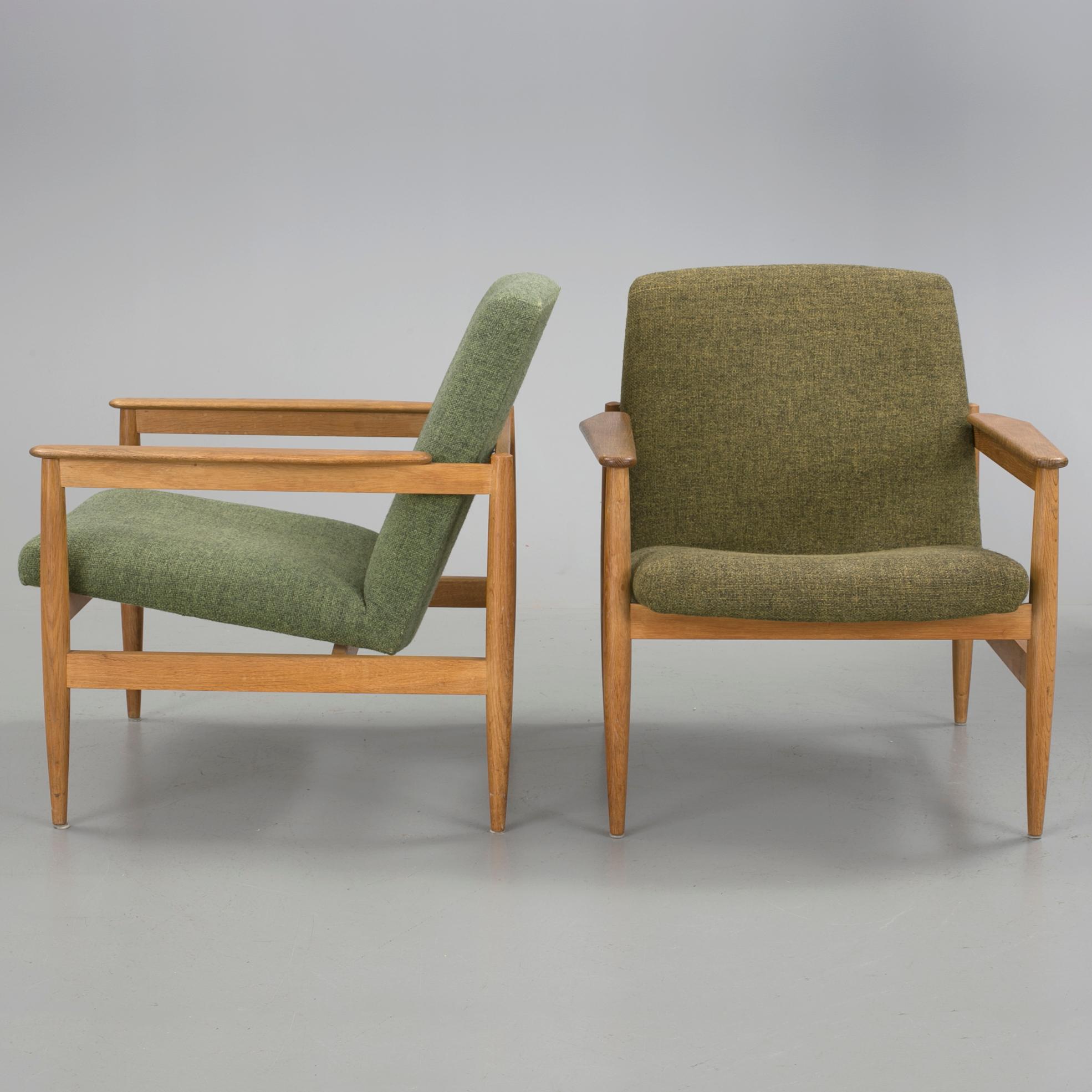 FÅTÖLJER, ett par, 1960-tal.